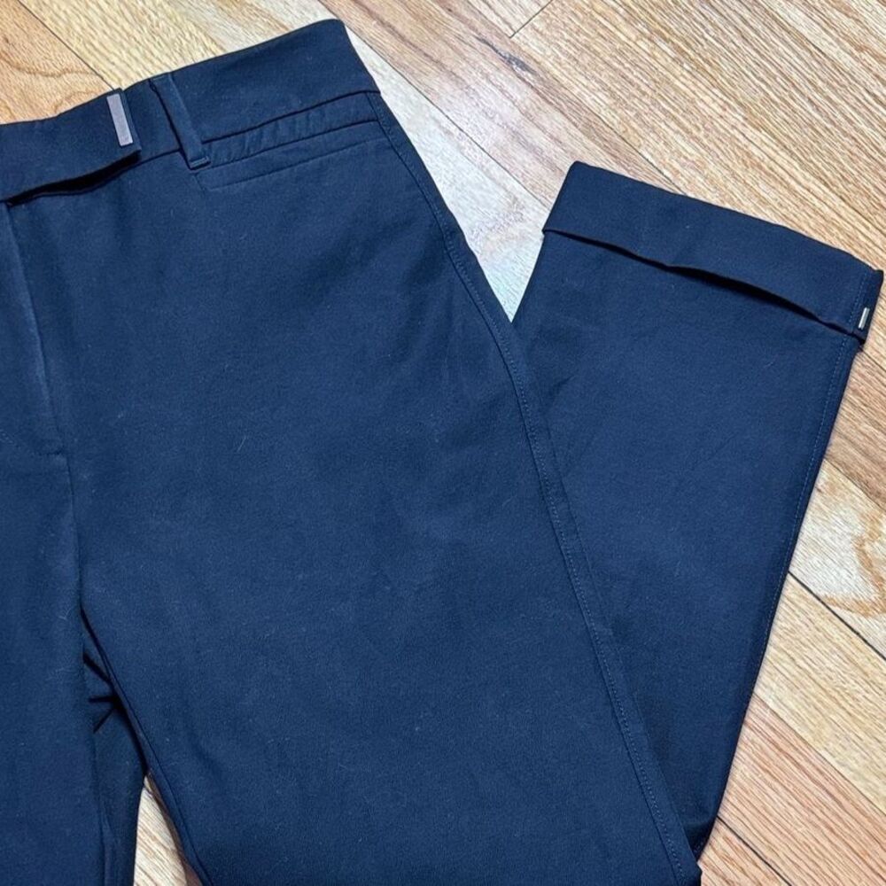 White House Black Market Pants Women's Slacks Black Dress Capris Size 4